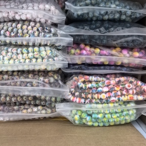 热销库存8毫米10毫米玻璃珠供应商散装玻璃珠混合颜色散珠用于手链制作和DIY珠宝装饰 - Product Image 2