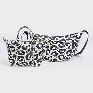 Custom Cow Pattern Canvas Crossbody Bag Moon Shape Sling Shoulder Durable Travel <b>Zip</b> <b>Pouch</b> Lady Portable Fashion Women's - Product Image 1