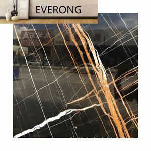 Dalle de marbre noir Laurent à surface polie moderne pour la décoration des comptoirs d'hôtels, salles à manger, salons et villas - Product Image 1