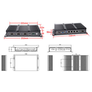 産業機器の自動化のための4 Lan <span class=keywords><strong>2</strong></span> COM DC12Vを備えたカスタマイズ可能な組み込みマウントMini Pc Ddr34 GB - Product Image 6