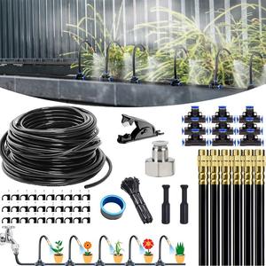 Kit d'irrigation par micro-pulvérisation 20m, système d'arrosage extérieur universel à connexion rapide, en plastique, cuivre, PE, flexible, facile à installer - Product Image 4