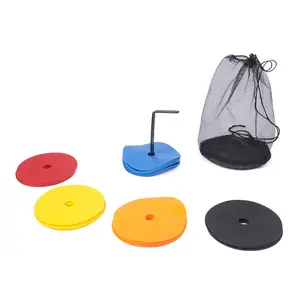 Conos de disco plano para entrenamiento deportivo, conjunto de fútbol, conos de disco de agilidad para entrenamiento, venta al por mayor