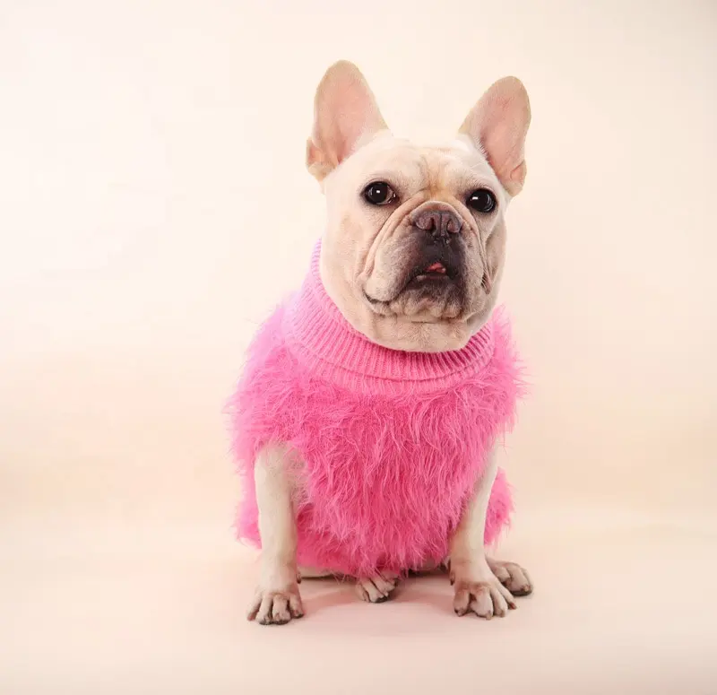 Vente en gros de pull pour chien de haute qualité tricoté en peluche chaud chiot chat chien vêtements d'hiver