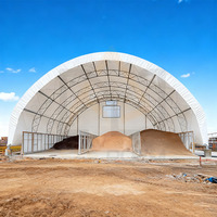Abri d'entreposage en tissu PVC industriel SD4050, abri de stockage en forme de dôme, conteneurs d'expédition, tente de stockage, bâtiment de stockage, tente d'abri