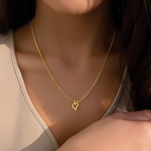 Collier avec pendentif initial L en acier inoxydable 316L plaqué or PVD pour femmes, bijoux tendance - Product Image 3