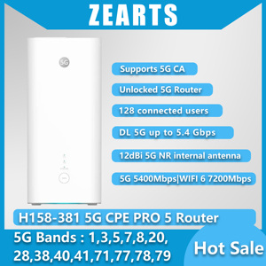 Routeur WiFi6 5G CPE Pro5 débloqué H158-381, large couverture, double bande, 7200 Mbps, modem 5G avec emplacement pour carte SIM - Product Image 1