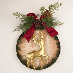 Chất lượng cao lễ hội Giáng sinh kỳ nghỉ Vòng Hoa Vòng hoa với quả mọng Màu Đỏ <span class=keywords><strong>Pinecone</strong></span> lá Snowman trang trí cây đồ trang trí - Product Image 1