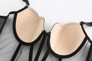 Conjunto de Lencería Sexy de Alta Calidad con Diseño Atractivo, Corsé, Brasier y Panty, Conjunto de Brasier y Braguitas con Push-Up para Mujer - Product Image 6