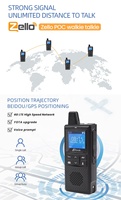 Android 4.4 Double SIM GSM WCDMA LTE PTT POC Zello Talkie-walkie Mini radio IPX4 Résistant à l'eau Sortie 2W