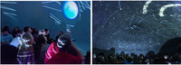Dia 5M Film Portable Planétarium Gonflable Air Dôme Projection Cinéma Tente Nervuré Dôme Noir
