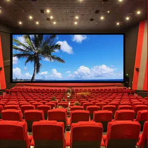 135 inch siêu độ nét cao 8K dệt vải âm thanh âm thanh trong suốt rạp chiếu phim chiếu cố định khung màn hình máy chiếu
