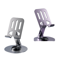 Vente en gros Support de tablette multifonctionnel en alliage de zinc 360 rotatif pour tableau de bord Support de téléphone portable pliable à plat