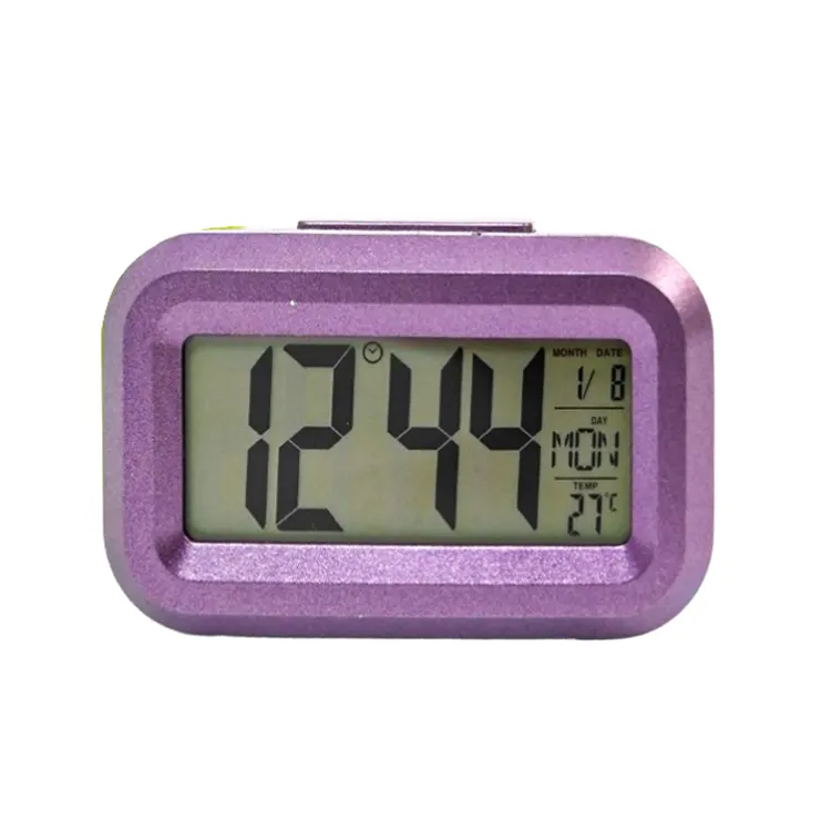 Mini LCD Alarm Clock Compact Stylish Multifunctional Time Manager Kitchen Electronic Timer Desk Temperature Digital Clock