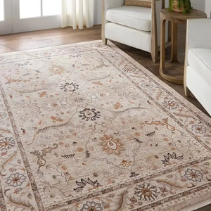 Boho Phong Cách Bán Buôn Bán Hàng Trực Tuyến Hoa Huy Chương Faded Truyền Thống Phong Cách Cổ Điển Polypropylene Máy Có Thể Giặt Khu Vực Thảm - Product Image 6