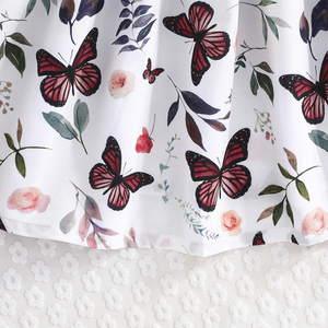 ชุดเสื้อผ้าเด็กผู้หญิงอายุ 3-8 ปี ลายดอกไม้ นุ่ม ระบายอากาศได้ดี สไตล์จีน แขนยาวและเดรส - Product Image 6