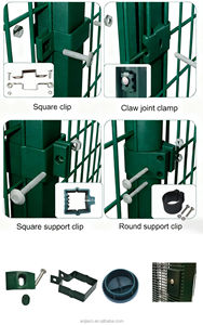 Clôture en treillis métallique soudé incurvé 3D professionnelle, clôture de jardin en métal 3D - Product Image 6