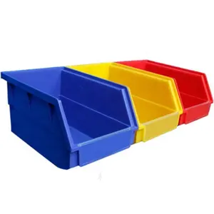 Caja de almacenamiento apilable de moldeo de plástico