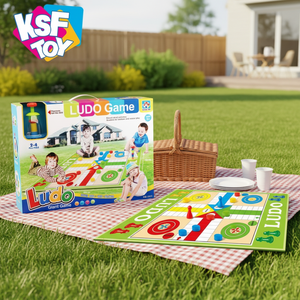 Tapete de Ajedrez Plegable de Plástico KSF para Niños, Uso Interior/Exterior, Tamaño Grande, Incluye Almacenamiento para Ajedrez y Damas, Juguete Educativo Temprano - Product Image 6