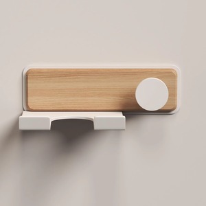 Soporte de Pared para Secador de Pelo de Una Sola Placa, Sin Perforaciones, Adhesivo, con Organizador de Cables para Baño - Product Image 4