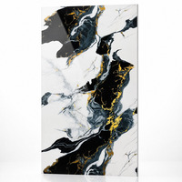Panneau mural imperméable de style européen en marbre UV avec impression effet pierre, panneau en PVC rigide pour hôtel et usage domestique