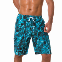TW9204446 Short de surf de plage décontracté en peau de pêche imperméable et respirant de haute qualité pour hommes