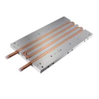 Refroidisseur à eau en aluminium CNC de haute qualité, personnalisé, à friction, pour dissipateur thermique, batterie de véhicule électrique, plaque froide liquide, semi-conducteur