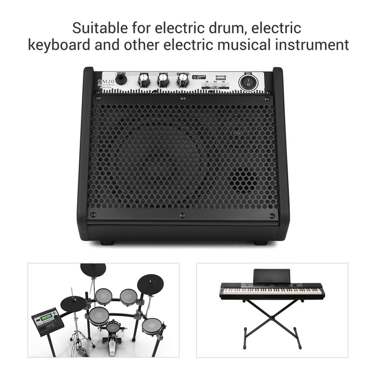 COOLMUSIC DM20 20W Electric Drum Amplifier - Audio Amp