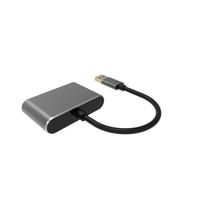 Câble de transmission de données vidéo USB3.0 VCOM 1080P Full HD 5 pieds, adaptateur USB A vers HDMI VGA mâle vers femelle