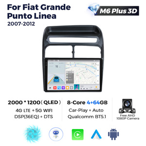 MEKEDE-Reproductor multimedia para coche, Radio con 8 núcleos, navegación GPS, 12 + 256G, Android, para <span class=keywords><strong>Fiat</strong></span> Grande Punto Linea 2007-2012 - Product Image 6