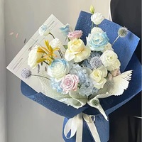 Papier d'emballage pour fleurs LUCIA imperméable et épaissi 60x60cm, emballage de bouquet, fournitures pour la Saint-Valentin ZLF160607