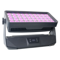 Projecteur LED ZY Haute Puissance 40x20W RGBW Ra80 en Alliage d'Aluminium, 50000 Heures, IP65, DMX512, Dimmable, pour Scène, Architecture Murale et Aménagement Paysager Extérieur