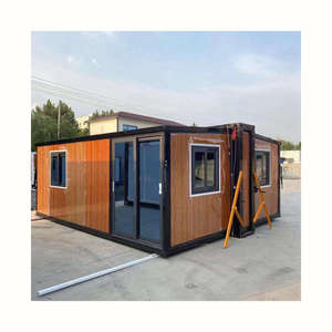 บ้านสำเร็จรูปสี่ห้องนอนหนึ่งห้องน้ำ บ้านคอนเทนเนอร์หรูหราขนาด 20 และ 40 ฟุต แบบขยายได้ พร้อมพลังงานแสงอาทิตย์สำหรับขาย - Product Image 2