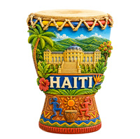 Aimant de réfrigérateur en résine 3D de qualité supérieure, thème Plage d'Haïti, paysage des Caraïbes élégant, design créatif, anti-décoloration, pour décoration intérieure, vente en gros