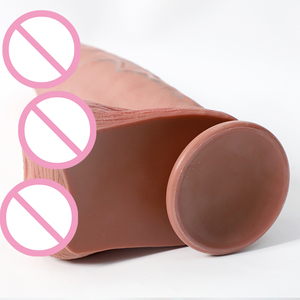 Liquid Silicone Realistic <strong>Dildo</strong> for Women Soft <strong>Dildo</strong> with Strong Suction Base Premium Adult Sex Toy Sex Toy Box for Male <strong>Dildos</strong> - Product Image 4