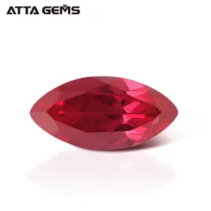 La forma de marquesa de 12x6mm pulido sangre de Paloma de piedras preciosas de rubí rojo compradores falso rojo corindón