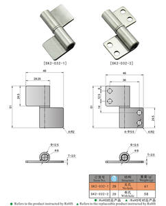 SK2-032-1 съемный шарнир для барбекю SUS304 и сварной шарнир из сплава с оцинкованной отделкой и цилиндрической упаковкой - Product Image 6