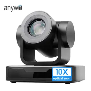 Anywii video conference room camera 10x optical zoom webcam ptz web cam with remote controller