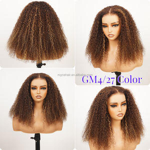 Parrucche colorate senza colla <span class=keywords><strong>capelli</strong></span> umani, <span class=keywords><strong>capelli</strong></span> Pre strappati grezzi <span class=keywords><strong>capelli</strong></span> indiani HD pizzo riccio 13x4 HD viscere - Product Image 4