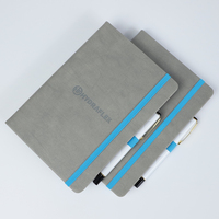 Échantillon Gratuit - Carnet de Notes A5 en Cuir PU, Cadeau d'Affaires Promotionnel, Couverture Rigide, Bande Élastique Personnalisée, Pages Lignées