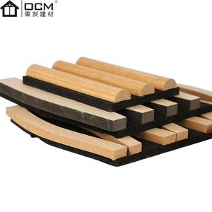 Pannello di parete acustica 600 * onda 600 per sala riunioni in poliestere fonoassorbente in bambù naturale <span class=keywords><strong>Bubos</strong></span> Cimena Hall - Product Image 4