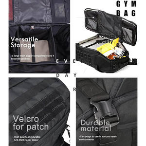 जिपर डफ़ल बैग शैली के साथ पुरुषों और महिलाओं के वाटरप्रूफ सामरिक जिम बैकपैक - Product Image 3