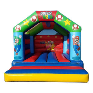 Bơm hơi siêu Anh Trai lâu đài bouncy Mario Bros bơm hơi với trượt lâu đài bơm hơi với trượt sân sau Bouncer - Product Image 2