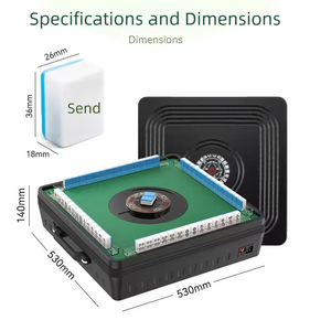 Mini Portable Automatic Mahjong Table Machine, Foldable Auto Shuffling Game for Outdoor Indoor Use OE-13 Compact Sparrow Table D - Product Image 2