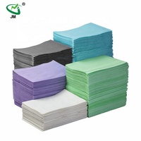 Bavettes dentaires jetables 3 plis en poly/tissu pour enfants, fournitures médicales et de santé, imperméables, certifiées ISO, en papier, emballées en sachet