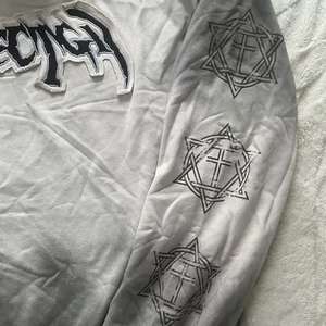 Unisex Oversized Zip-Up Hoodie Vintage Washed Gray Gothic Logo Six-Pointed <strong>Star</strong> Cross Graphics Edgy <strong>Dark</strong> Style Casual - Product Image 5