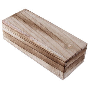 Étui à lunettes en bois de pin Conchen, rectangulaire, couvercle à enfiler, 8-8,9 pouces, couleur unie, WC025, été 2024 - Product Image 2