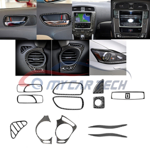 13 Stuks Koolstofvezel Interieur Volledige <span class=keywords><strong>Set</strong></span> Bekleding 100% Echte Koolstofvezel <span class=keywords><strong>Sticker</strong></span> Voor Lexus Is250 Is350 2006-2012 - Product Image 2