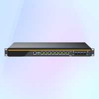 Serveur 1U monté en rack L3 I5 I7 4 ports Ethernet 10 Gb 10G SFP+ 8 ports LAN, appareil C236 LGA1151, pare-feu mini Pfsense, routeur SFP