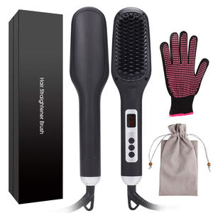 Produsen Sikat Pelurus Rambut Profesional, Sisir Pelurus Rambut Elektrik Panas dengan Ion Negatif - Product Image 1