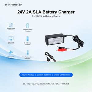 24V 2A Blei-Säure-Batterieladegerät für SLA AGEM GEL Batterien mit Stromrückfluss-Schutz 29,6V 24V Blei-Säure-Batterieladegerät - Product Image 1